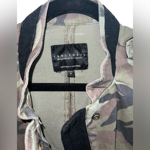 SANCTUARY Camouflage SNAP FRONT JACKET - Picture 5 of 9